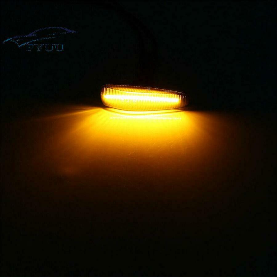 2X Turn Signal Smoked LED Side Marker For Lancer EVO X Sport Lamp-Repeater UP