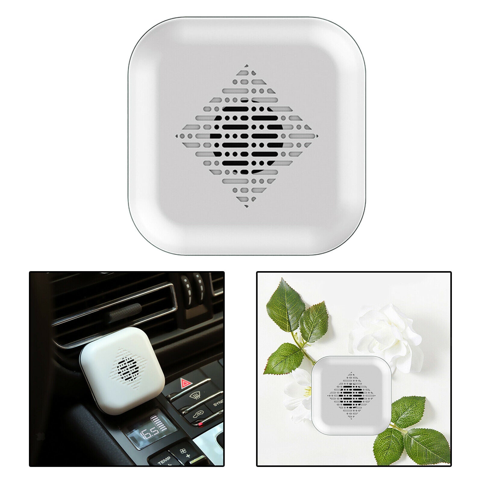 Portable Aromatherapy Diffuser Aroma Diffuser USB for Car Home Bedroom White
