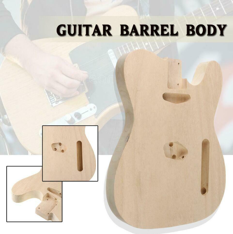 DIY Electric Guitar Unfinished Barrel Body Polish Maple Wood For TL Style Guitar