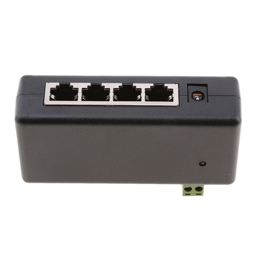 2x Premium 12-48V 4POE Ports Injector Switch Passive Power Chargers & Adapters