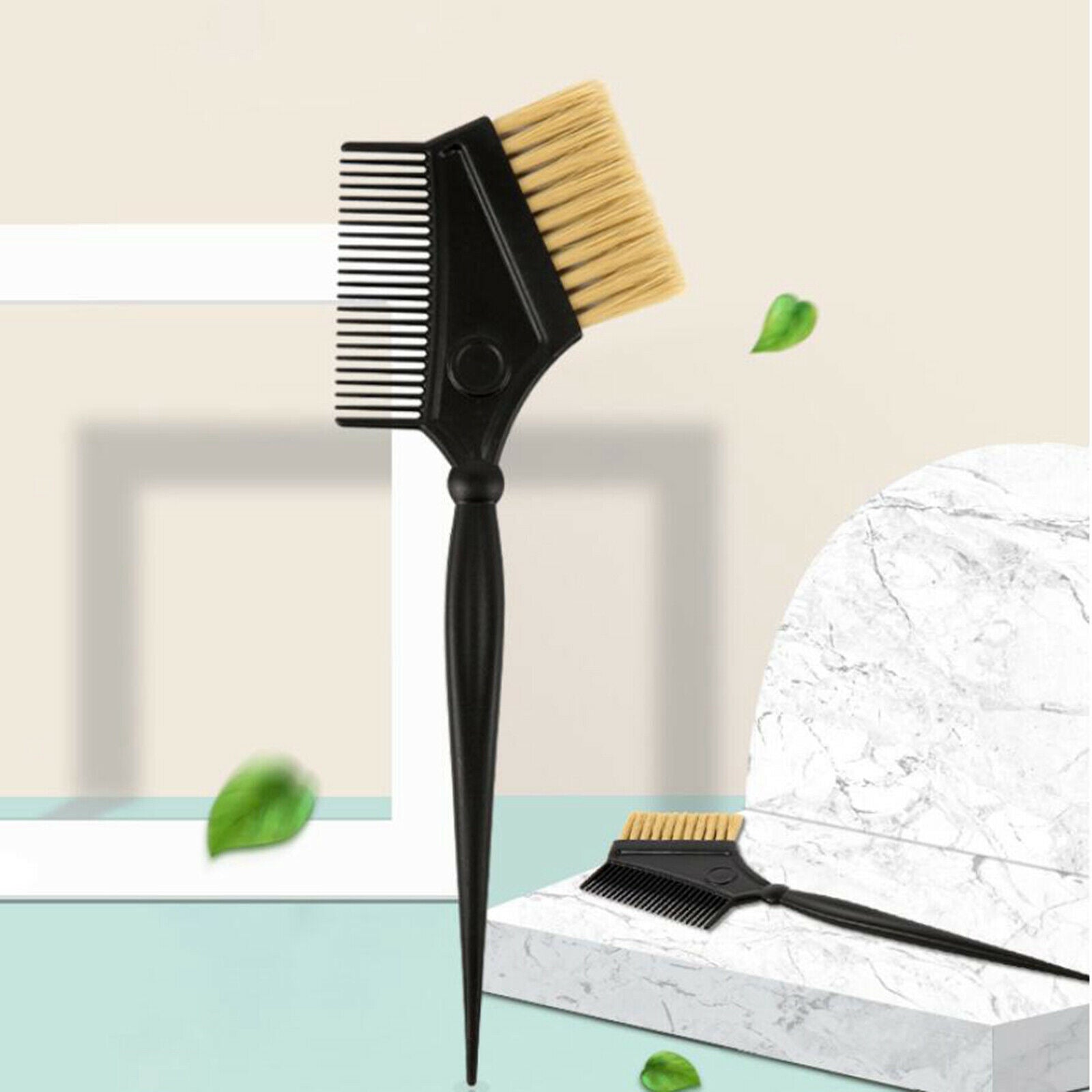 Hair Dye Brushes 3 Angled Tint Brushes with Integrated Combs for Hair Salon New
