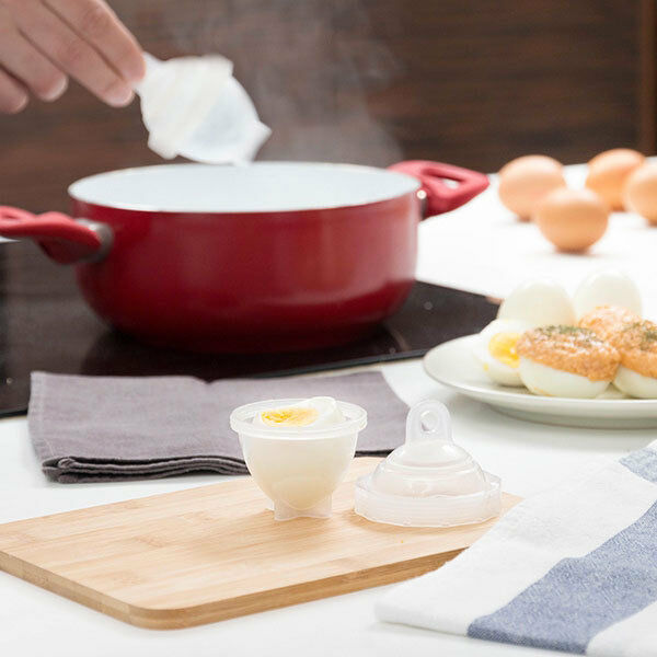 Set Of 6 Cooker To Eggs Drives Without Shell Silicone +1 Splitter New