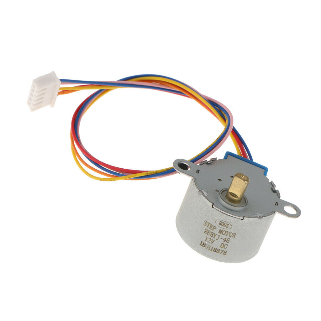 DC 12V 4 Phase Reduction Stepper Motor Gear Step Motor   Cable 23cm