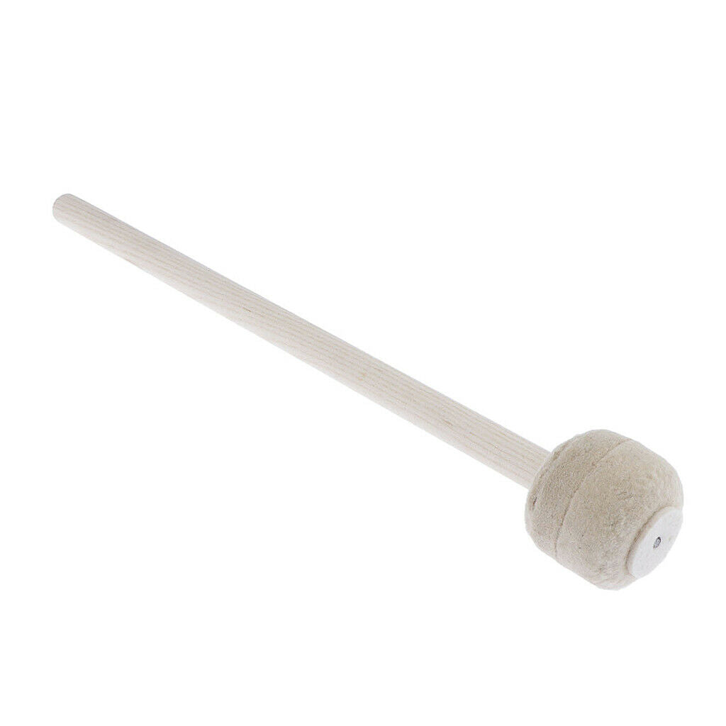 Drum Mallet with Wool Felt Head Instrument Percussion Accessory for Marching