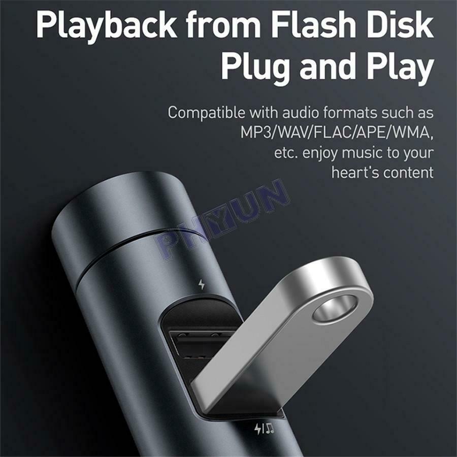 Car FM Transmitter Dual USB Charger Music MP3 Player Adapter Volume Adjustment