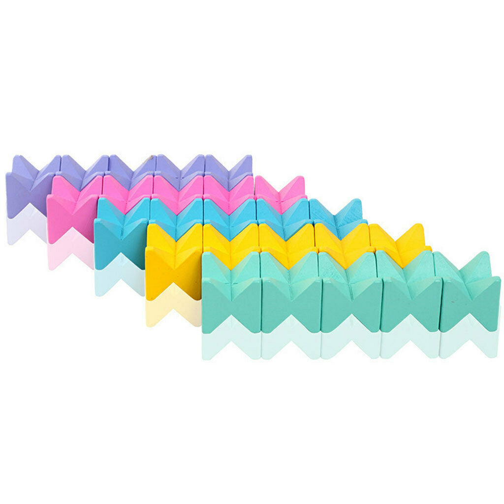 Geometric Shape Match Stacker Puzzle Board Educational Stacking