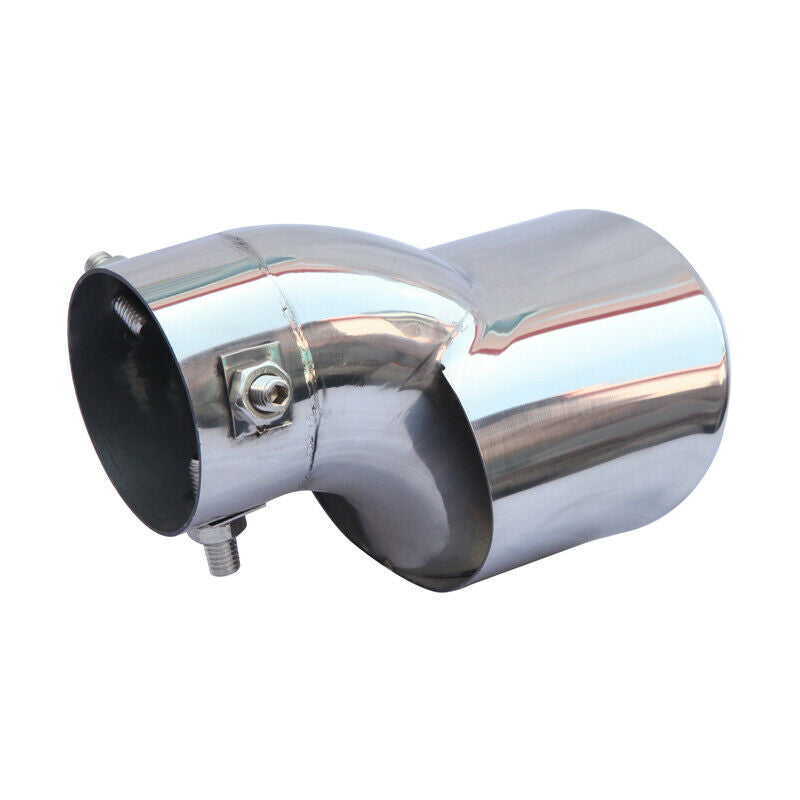 Universal Stainless Steel Car Exhaust Tail Muffler Tip Pipe Fit Pipes 2.5" inlet