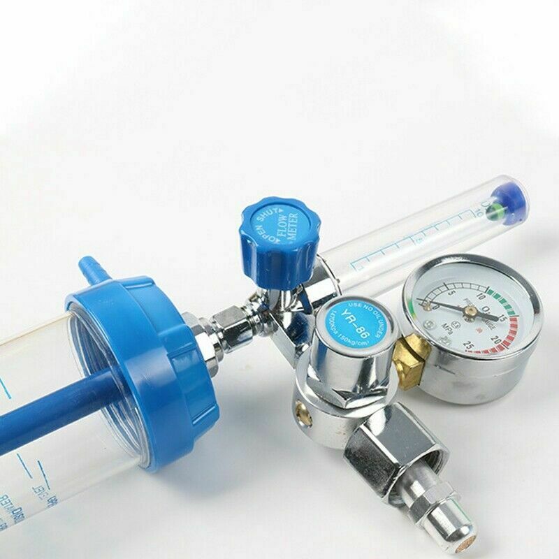 Oxygen Inhalator Meter Medical Pressure Reducing Valve O2 Pressure Regulator US
