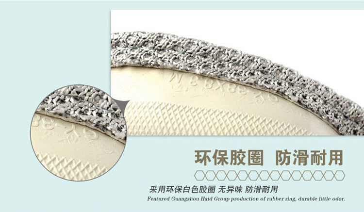 38cm / 15'' Ice Silk Grey Microfiber Leather Car Steering Wheel Cover Breathable