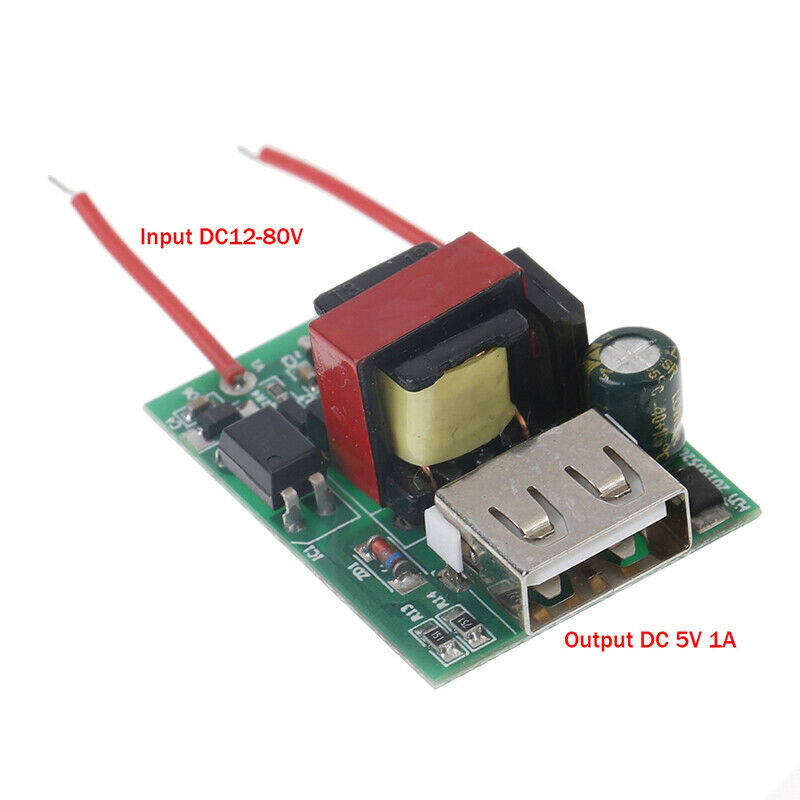 DC-DC 12V to 5V 1A USB Step Down Module Isolated Power Supply Conver CgB LU