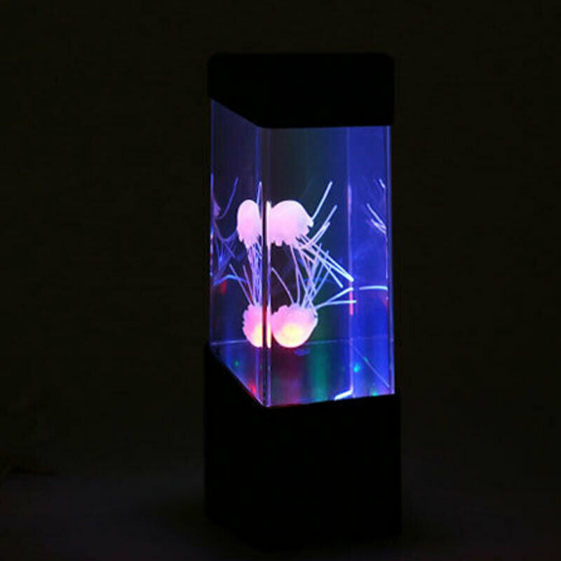 7-Color Changing LED Jellyfish Lamp Aquarium Bedside Night Atmosphere Mood L FG