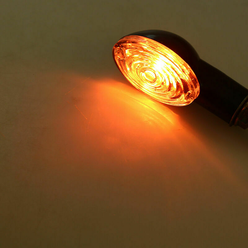 4PC 12V Universal Turn Signal Light Amber Lamp Fit For Yamaha Motorcycle Scooter