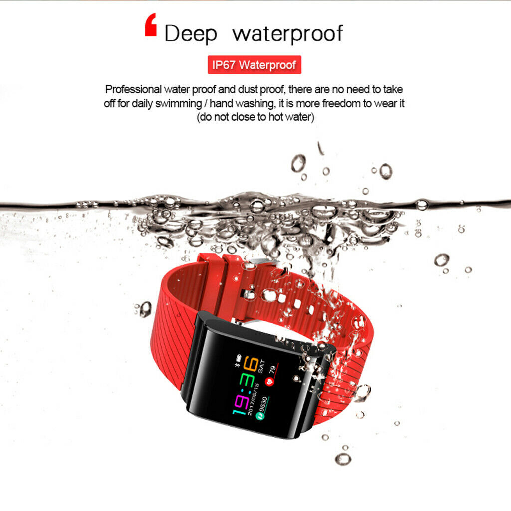 X9 PRO Sports Sleep Swimming Smart Bracelet Watch Wrist Band Pedometer red