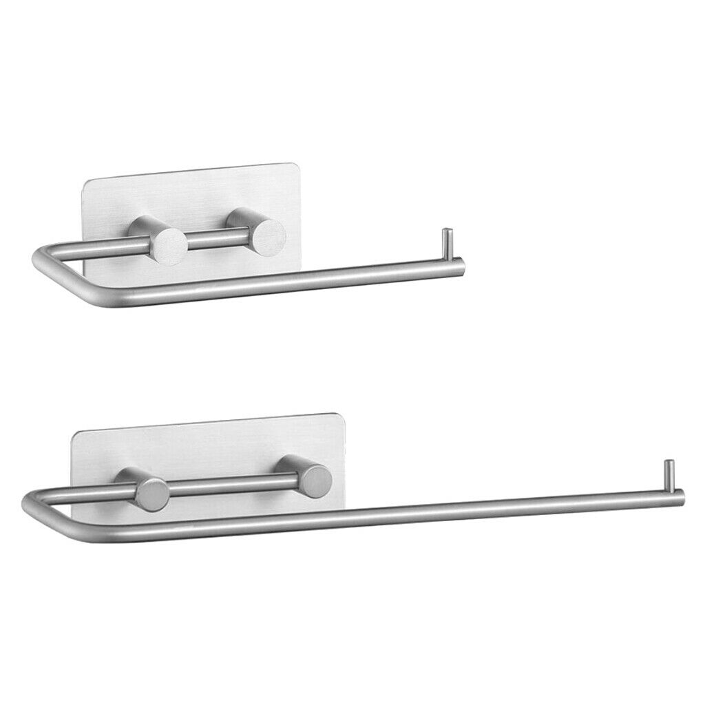 Adhesive Stainless Steel Tissue Paper Holder Towel Rack Towel Bar 14.5cm