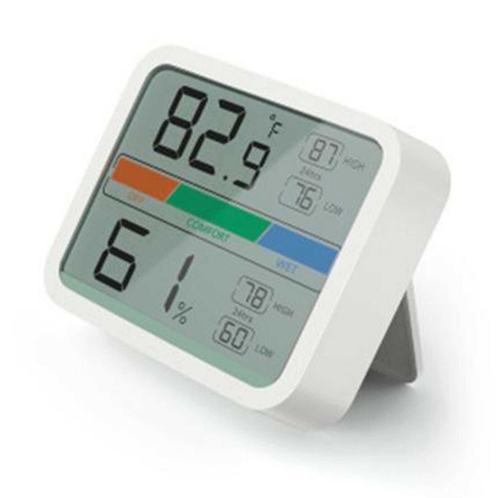 Digital LCD Thermometer Hygrometer Temperature Humidity Monitor for Basement