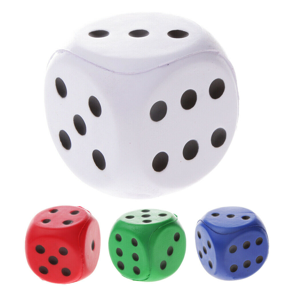 Sponge Dice Spot Dice Cute Dice Bar Fun Decoration Children Playing White