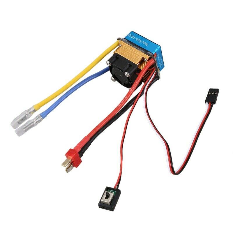 480A Brushed ESC Single Motor with Cooling Fan Waterproof 2-4S 3 Modes 5V/3A BU9