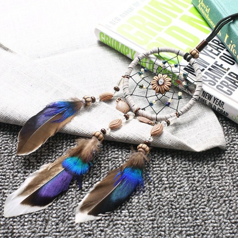 Dream Catcher Car Interior Home Feather Handmade Dreamcatcher Hanging Decor
