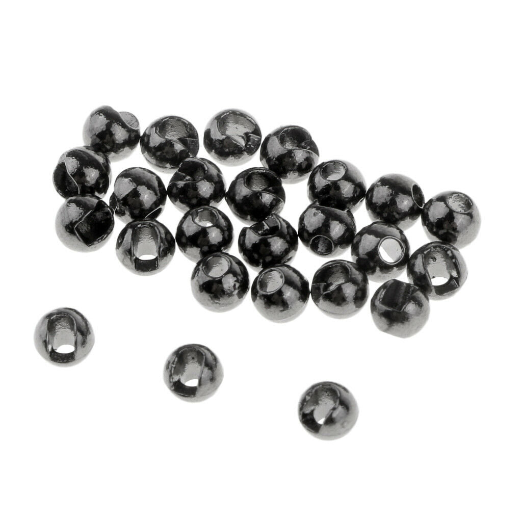 100 Packs 2.8mm Slotted Tungsten Beads Anti-rust Stable Fly Tying Materials