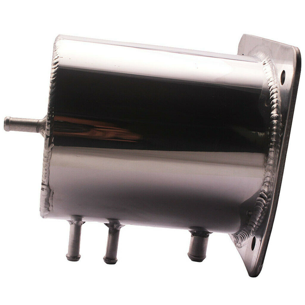 Polished Swirl Pot Alloy 1.3LT Fuel Surge Tank For Motorsport Drift Rally