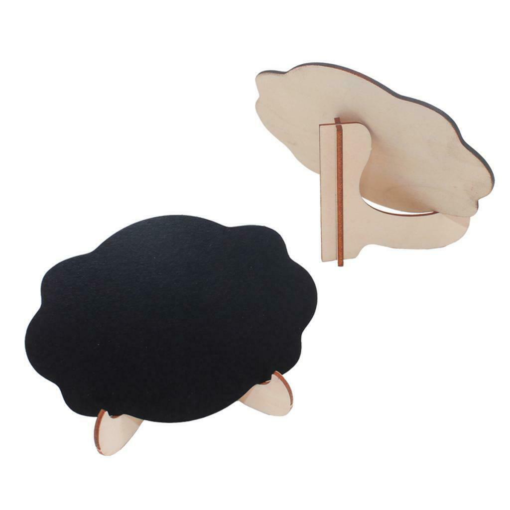 10x Mini Message Wooden Blackboard Note Sign Message Chalk Board Chalkboard