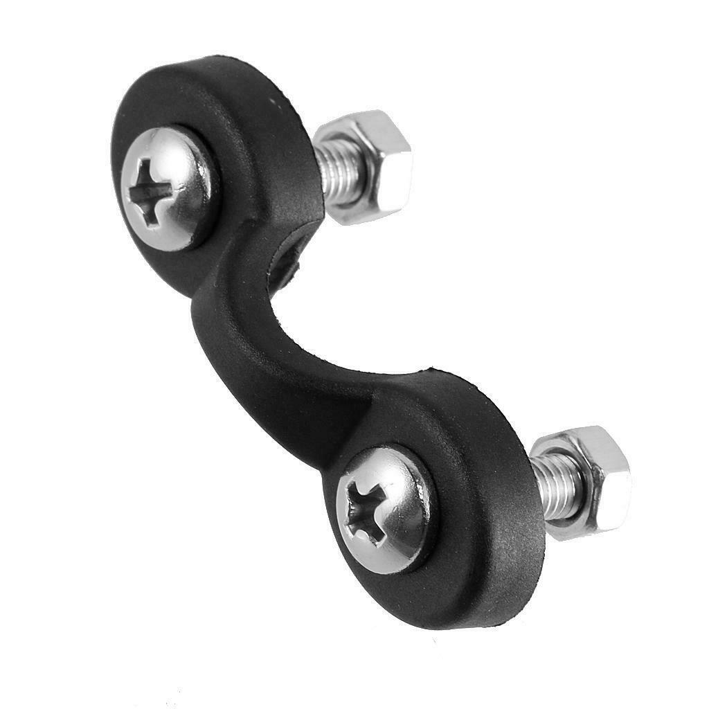 6 Kayak Canoe Nylon Pad Eyes & 12 Stainless Screws with Nuts Bungee Kit