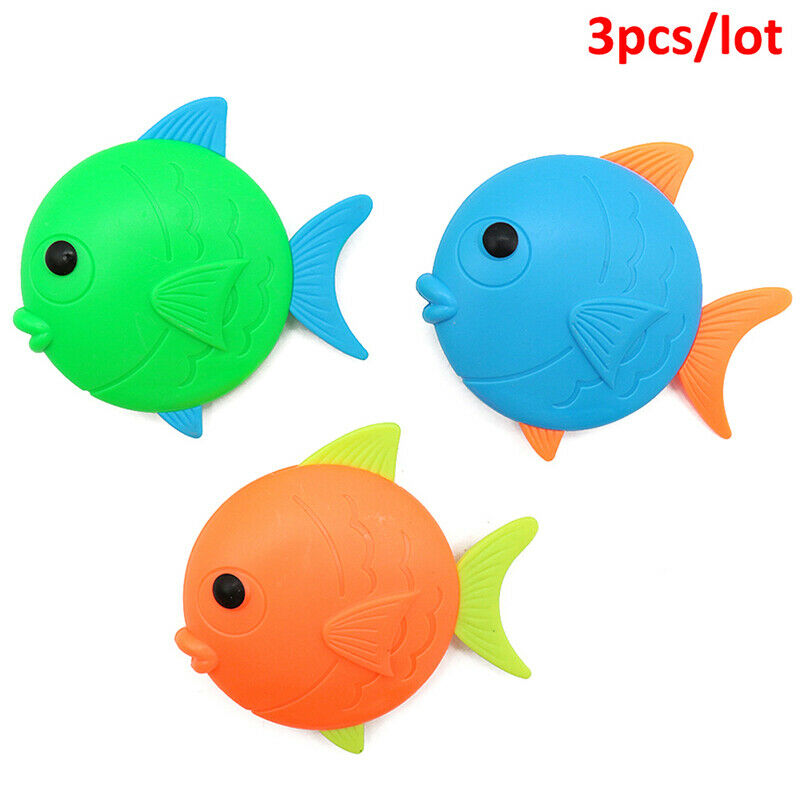 3pcs Diving Fish Toys Beach Water Diving Kids Swimming Pool Diving FishBDAU