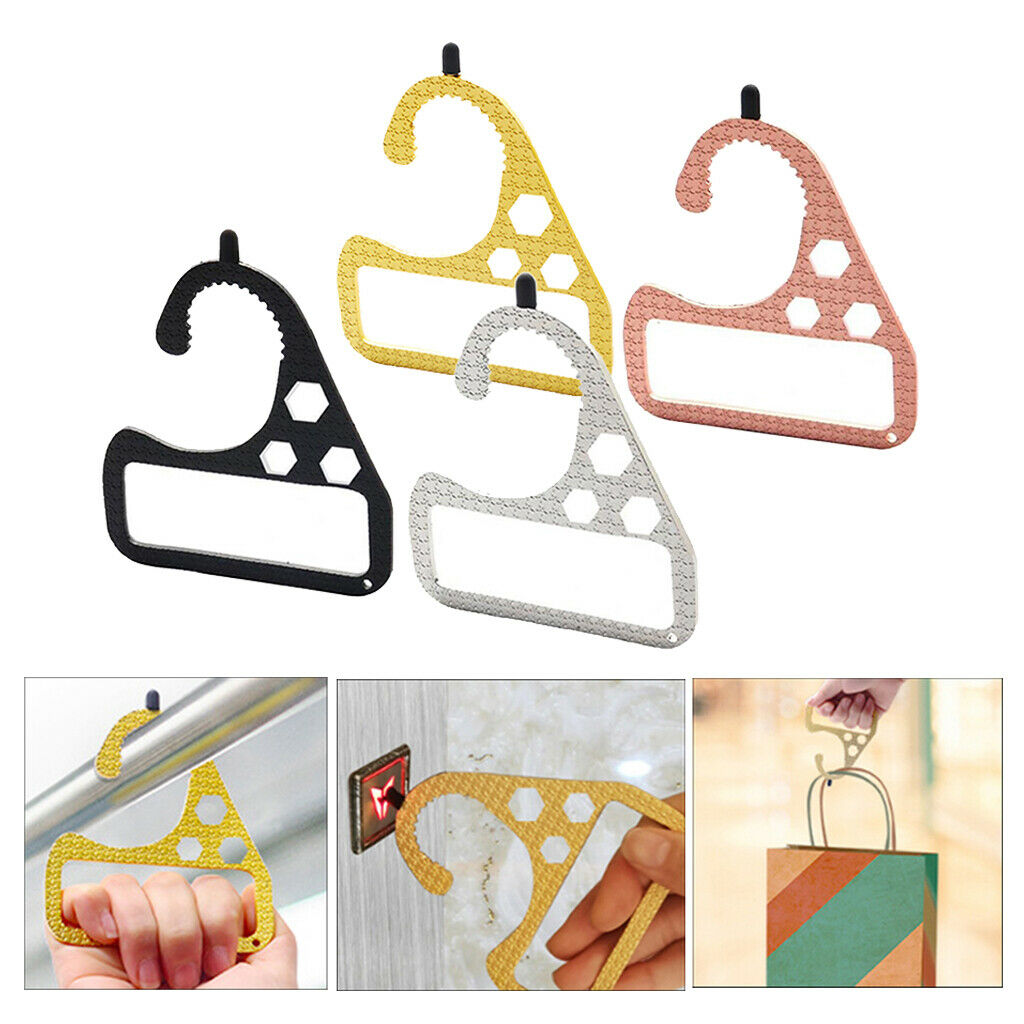 4xNo Touch Open Door Go out Safety Reusable Button Pusher Stick Hand Free Gadget
