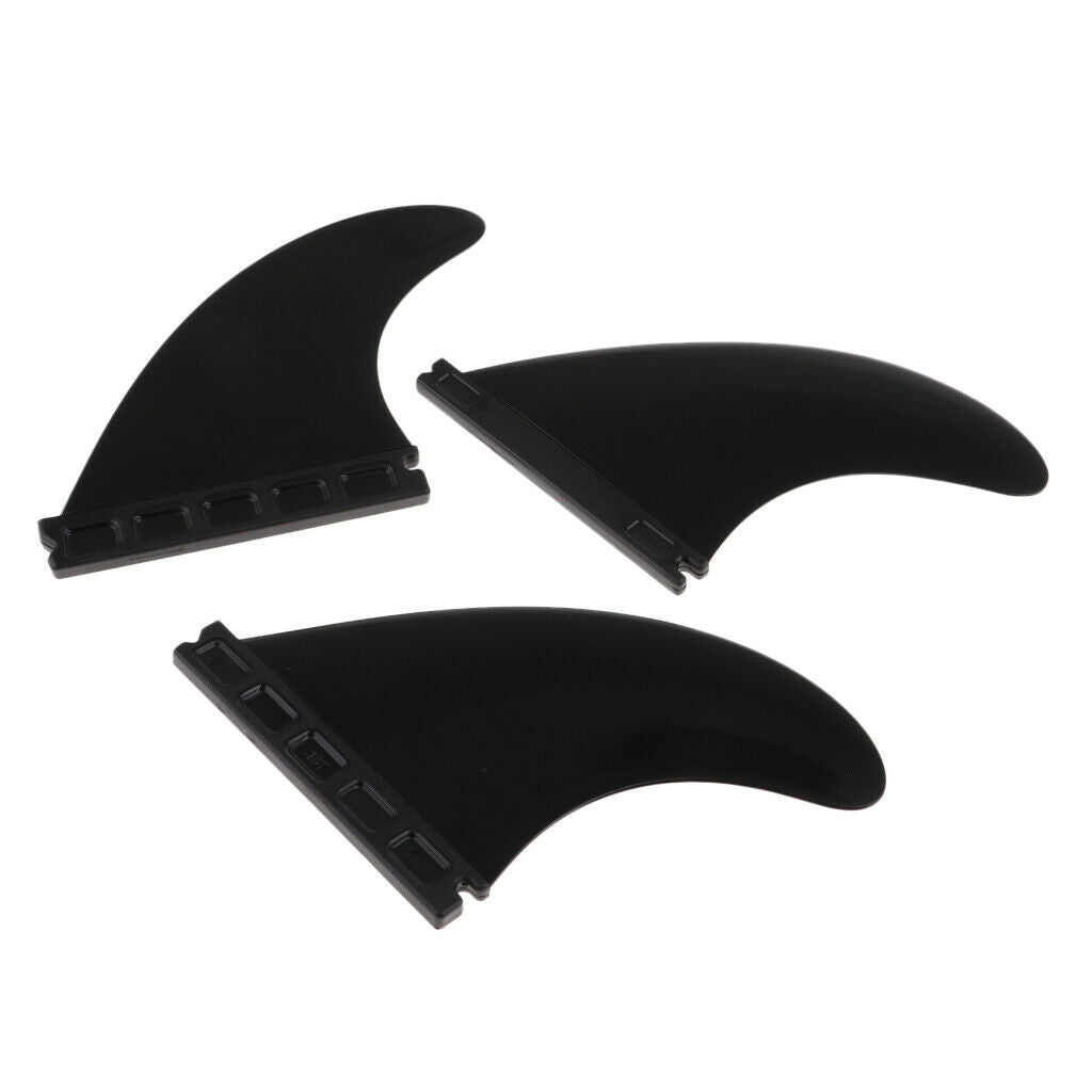 3 PCS Longboard Surfboard Fiberglass Nylon Surfing Thruster for Future Base