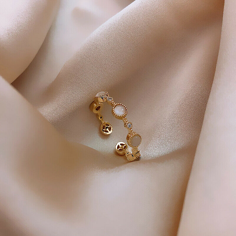 Classic Small Round Rings Luxury Jewelry Women Sexy Index Finger Opening .l8