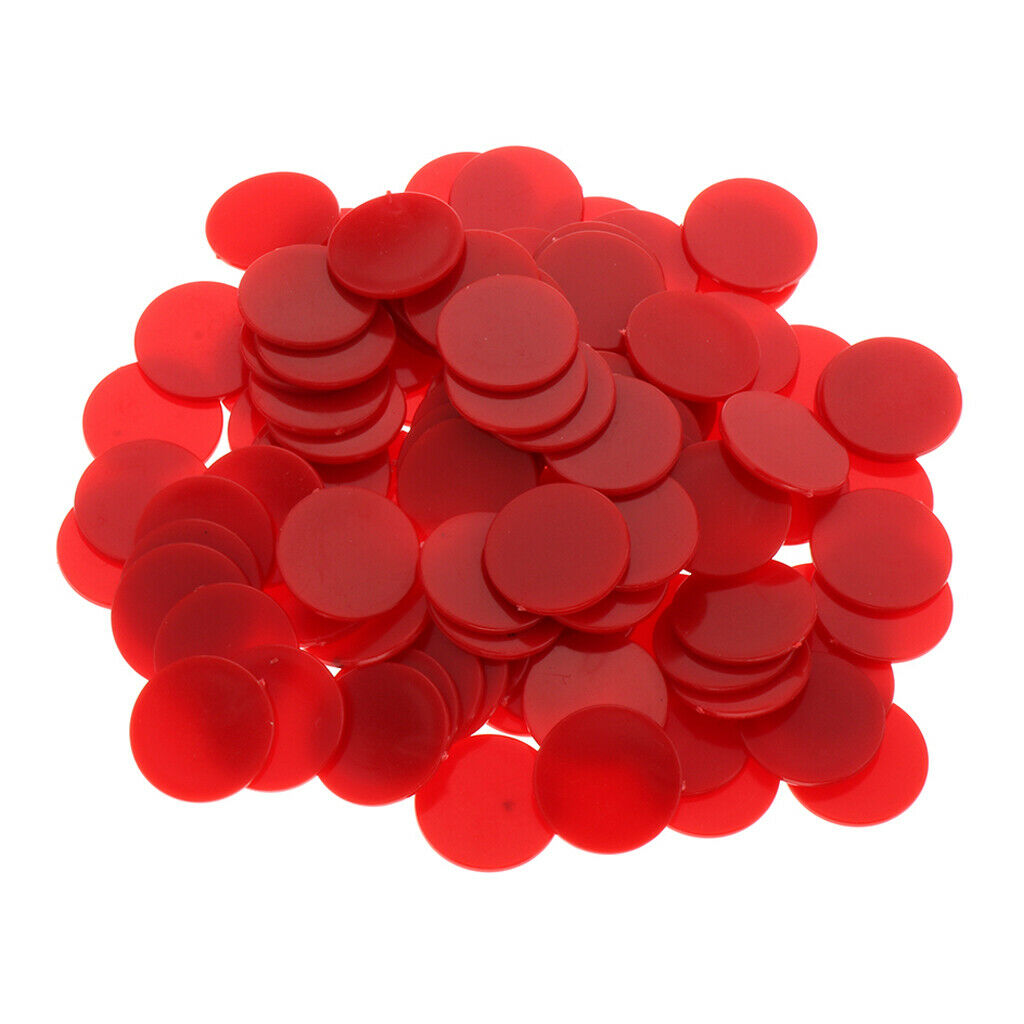 25MM barreled Plastic Coin Chip money 100 barrels a barrel plane Boundless Red