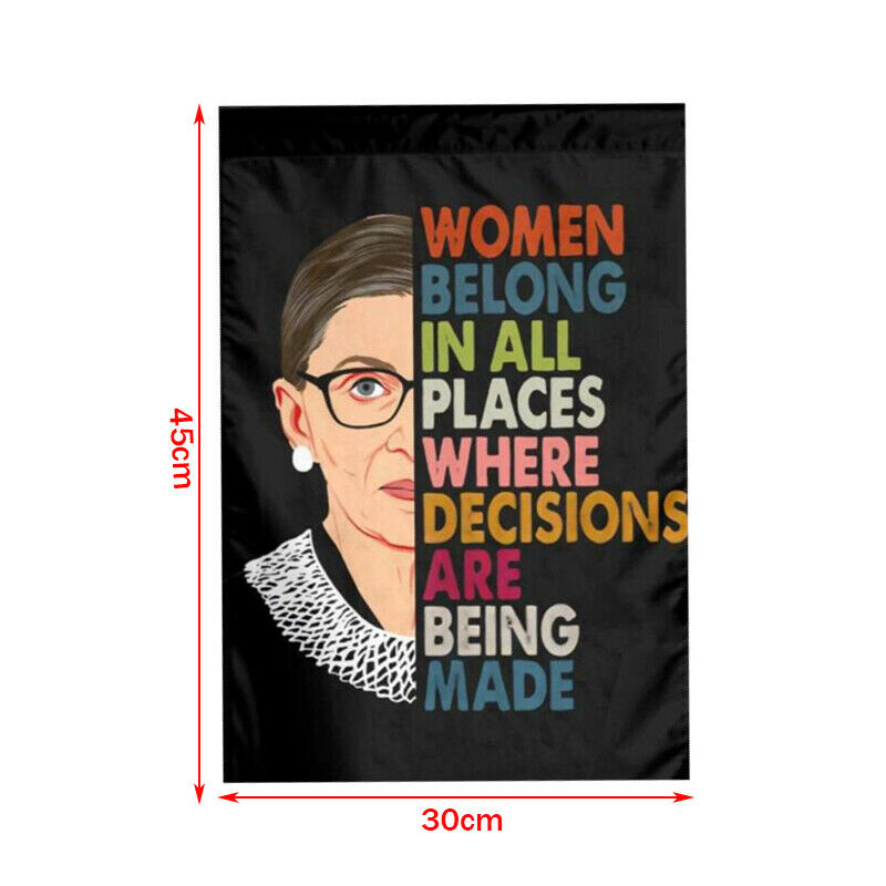 Ruth Bader Ginsburg Decorative Welcome Garden Flag Yard Decor Holiday Fl.l8