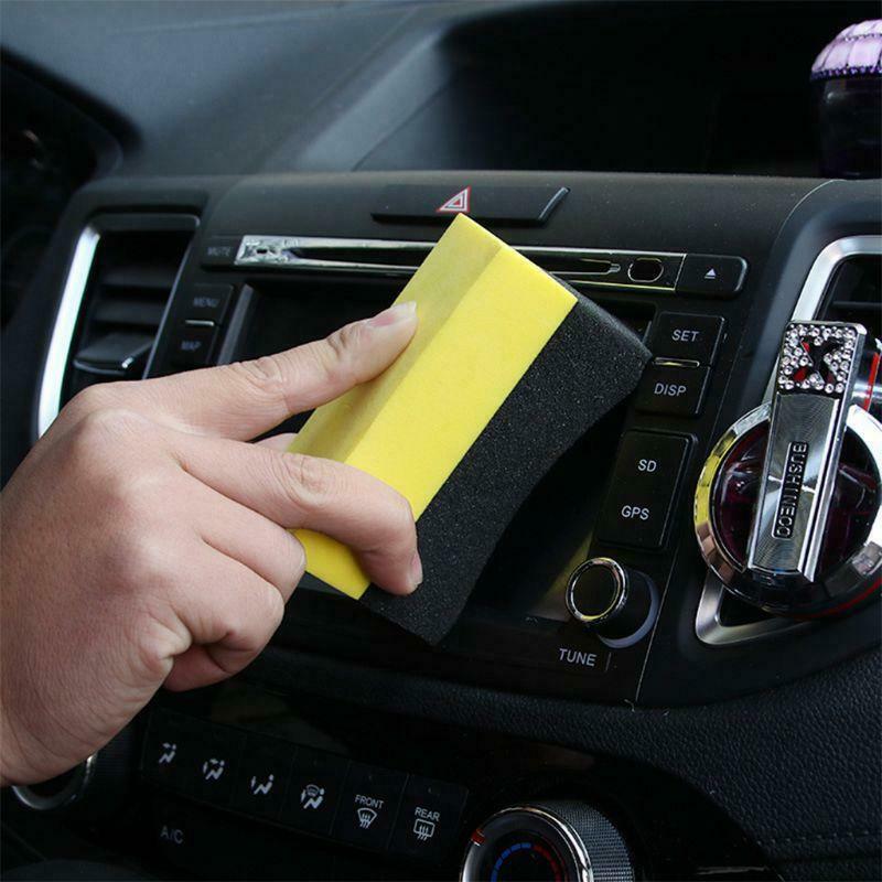 6Pcs Tire Contour Dressing Applicator Pads Gloss Shine Color Polishing Sponge