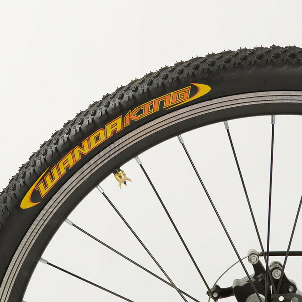2x Bicycle Bike Crown Shape Wheel Tyre Stem Air Valve Caps Screw Dust Cover