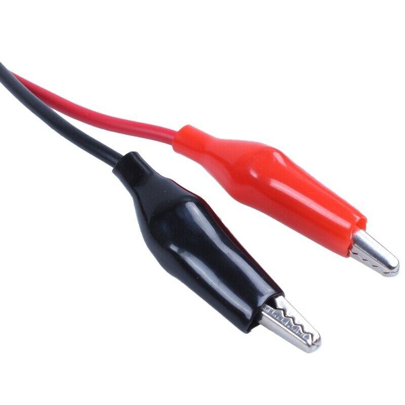2pcs 100cm BNC Q9 Oscilloscope Measu Leads Double Clip Alligator (Mini AlligatY7