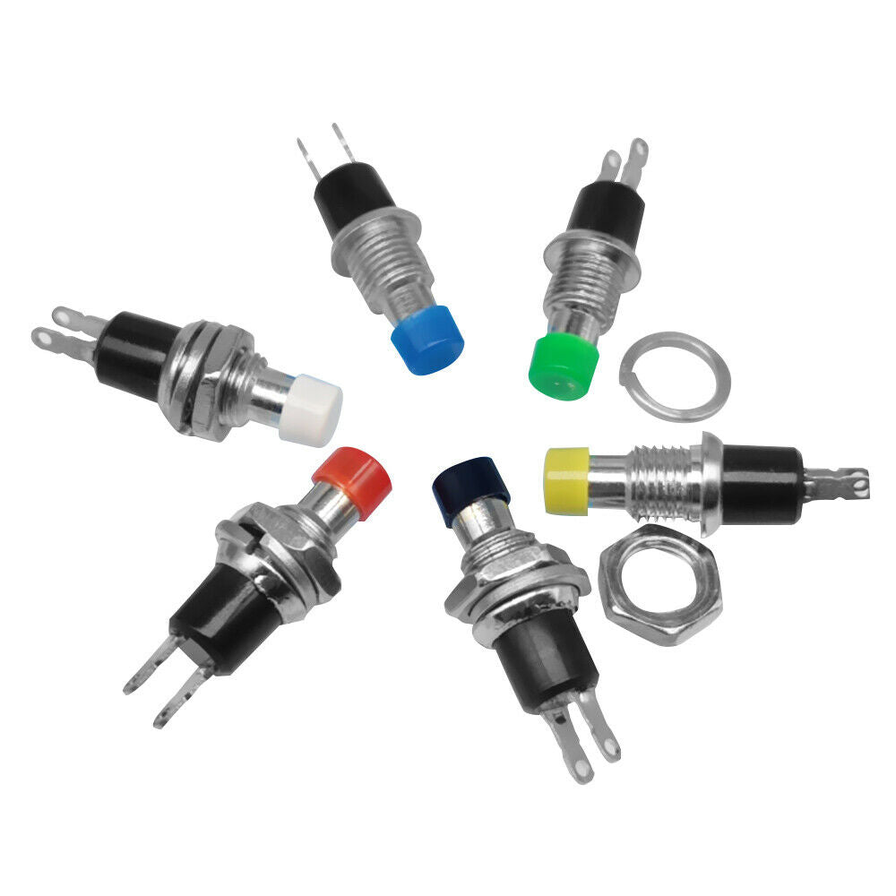 6Pcs PBS-110 7MM Normally Open Momentary Push Button Switch Push Micro Switch