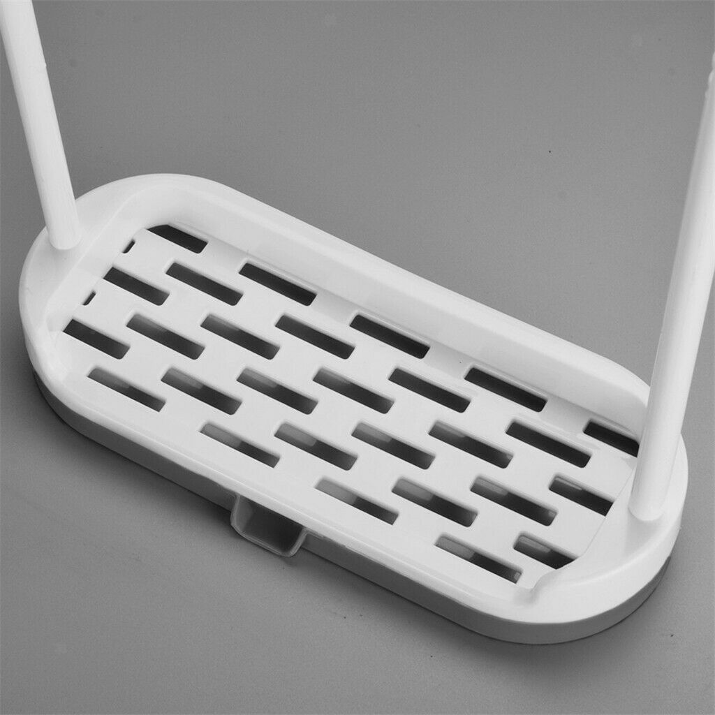 Shower Products Soap Tray Holder Towel Drain Rack Bathroom Tool Gray