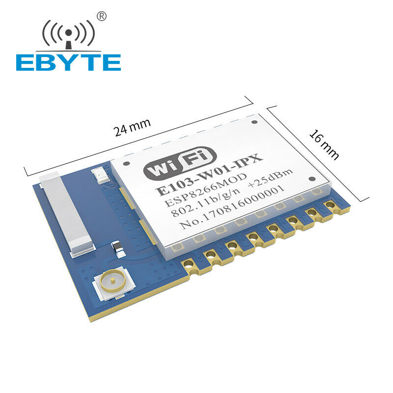 IoT ESP8266 Wireless UART-Wifi Module Transceiver 2.4ghz 20dBm WLAN E103-W01-IPX