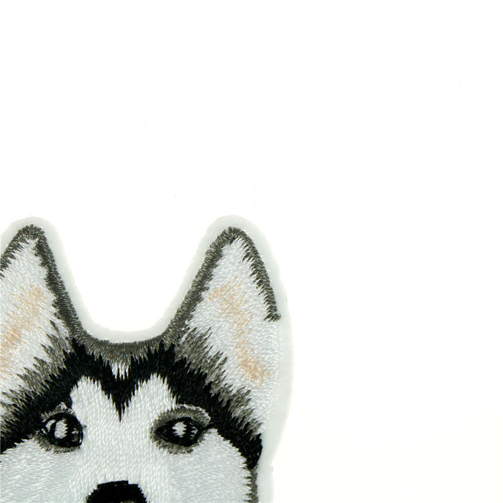 1pc Husky Dog Embroidery Sew Iron On Patch Badge Clothes Applique Accessor.l8