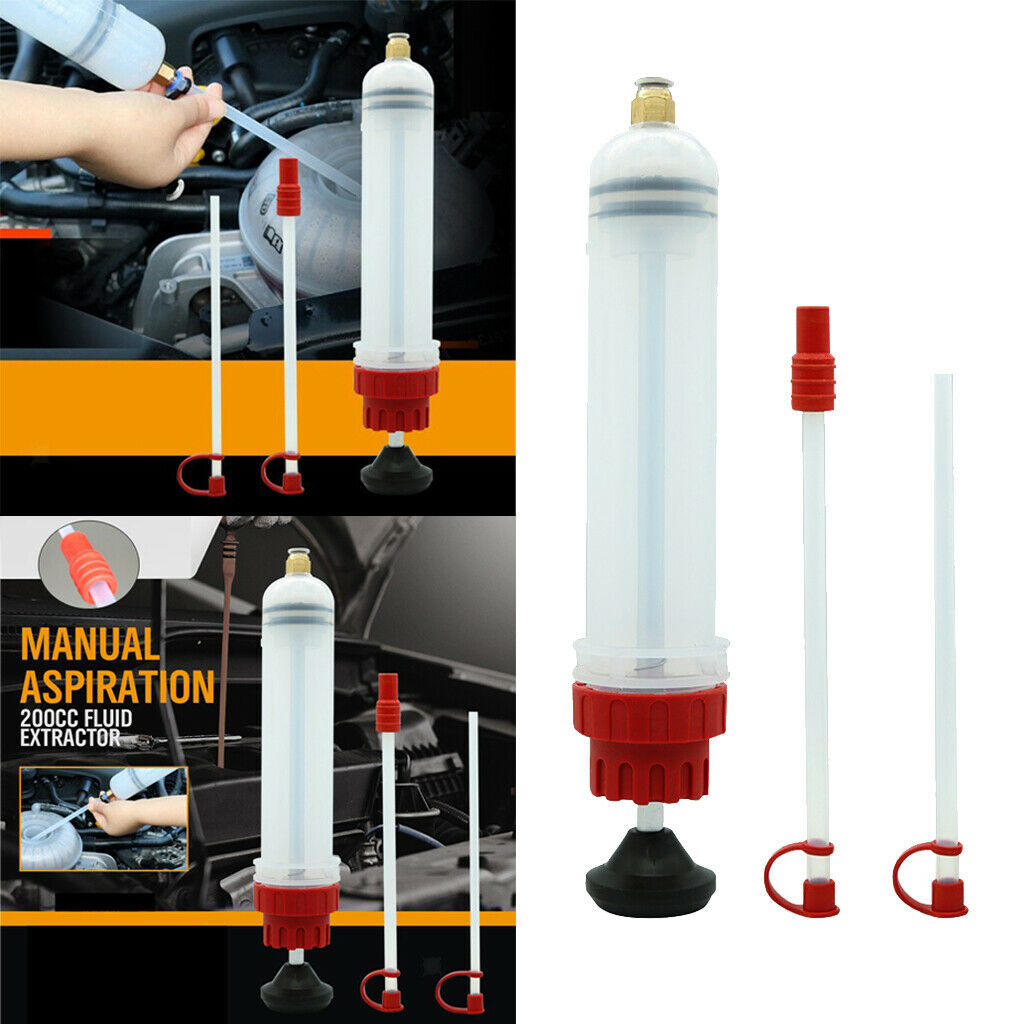 200cc Fluid Extractor Filling Manual Pump Oil Syringe Vacuum Fuel Transfer
