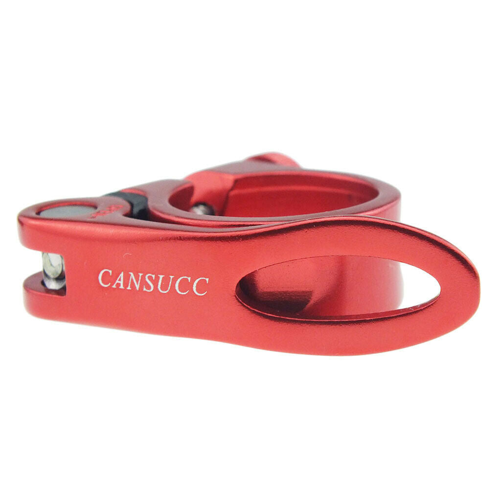 28.6mm Bike Bicycle Seat Post Clamp Quick Release Saddle Tube Clip Red