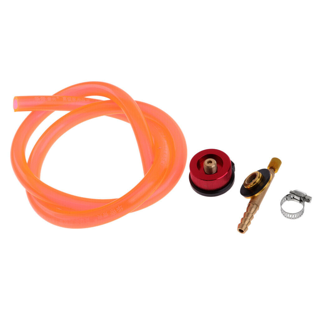 Outdoor Camping Gas Stove Tank Propane Refill Adapter Switched Cylinder Hose