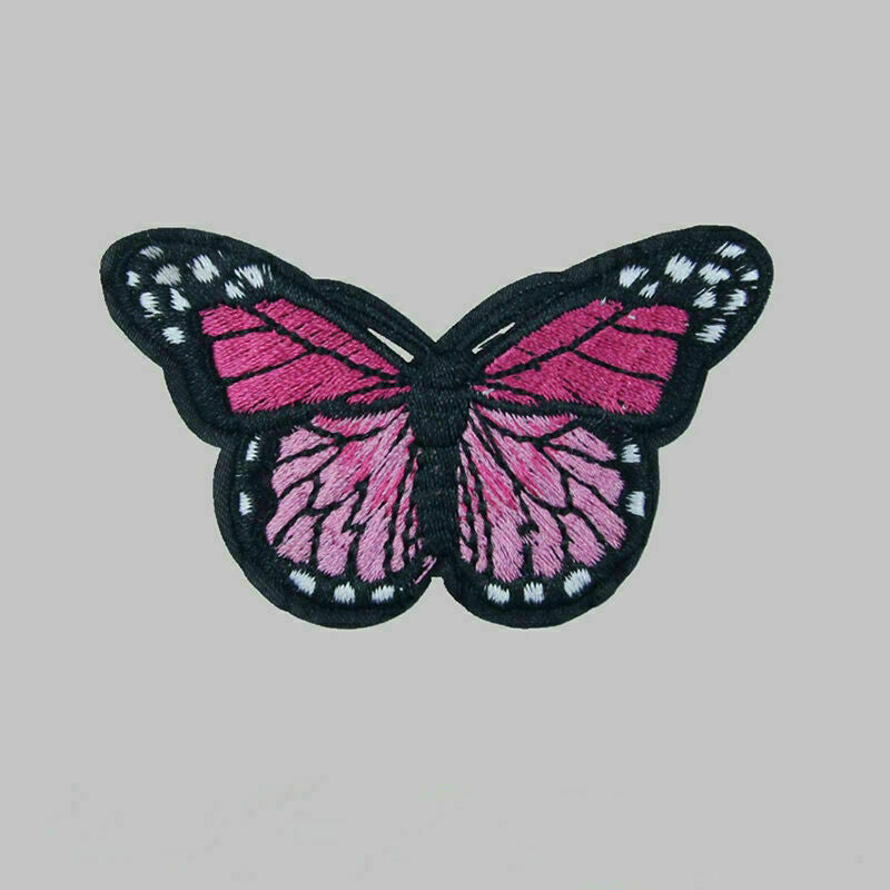 10 x Embroidery Butterfly Sew Iron On Patch Badge Embroidered Applique U4N4