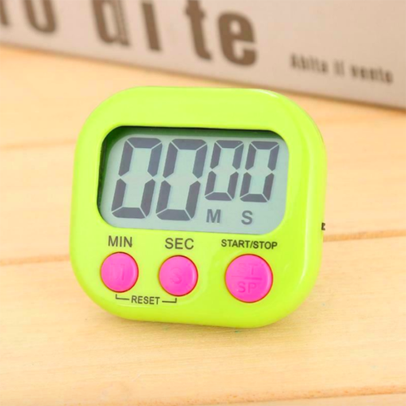Large LCD Digital Egg Kitchen Cooking Timer Count Down Clock Clear Loud Alarm