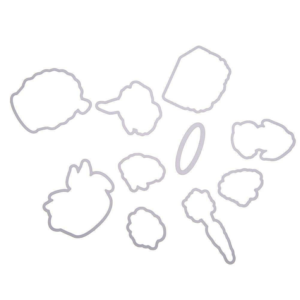 Metal Cutting Dies Stencil Scrapbooking Rabbit Stamp Embossing Paper Cards @