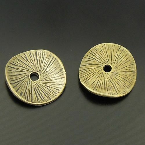 50 pcs Antiqued Bronze Alloy Round Spacers Bracelet Jewelry Making Beads 14*1mm