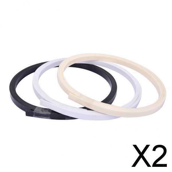2X 3 Pieces ABS Plastic Guitar Bass Ukulele Mandolin Binding Purfling Strips