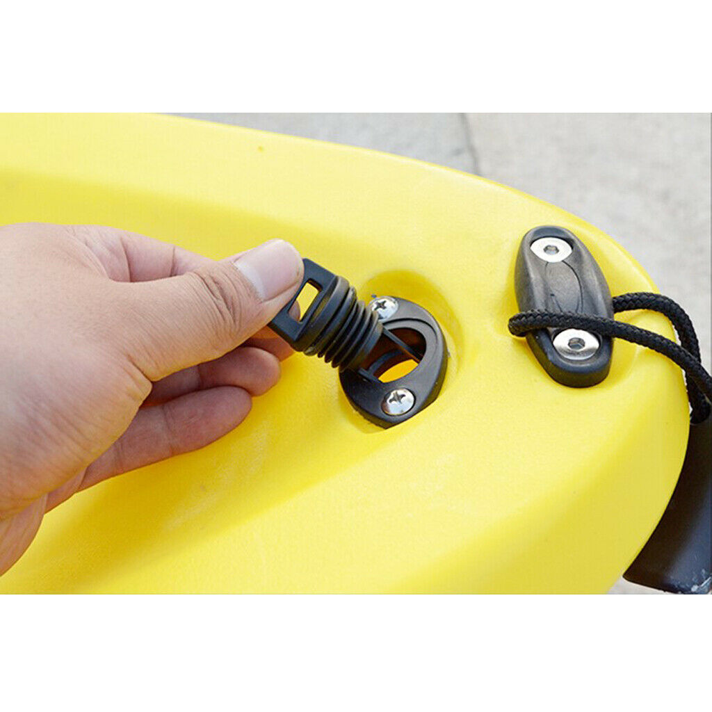 3 Pieces 1" Nylon Marine Boat Drain Plug Kayak Hull Transom Bung Replacement