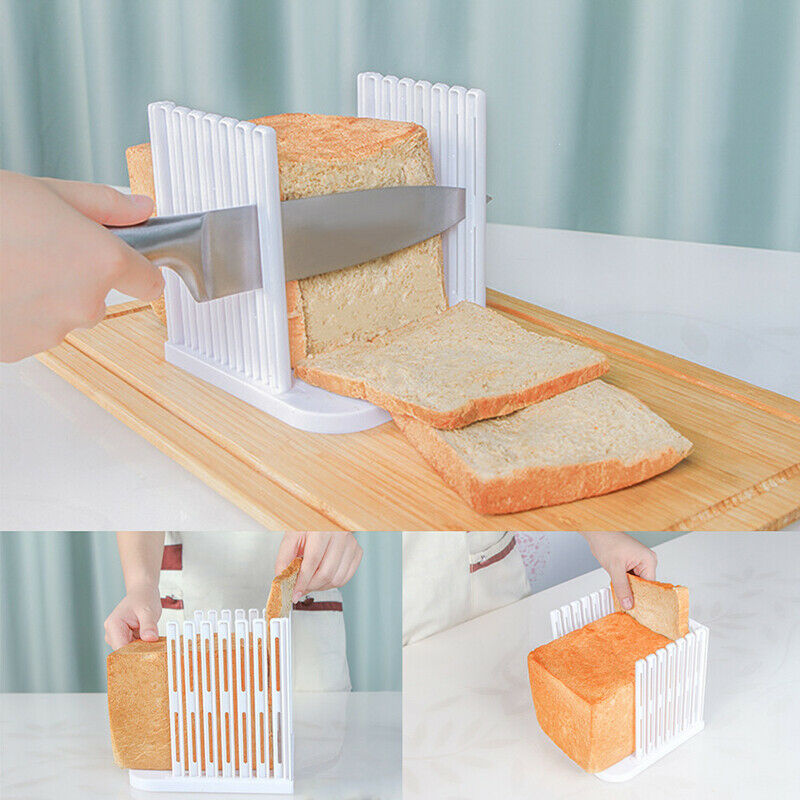 Bread Slicer Cutter Mold Maker Slicing Cutting Guide Loaf Toast Kitchen ToolBDA