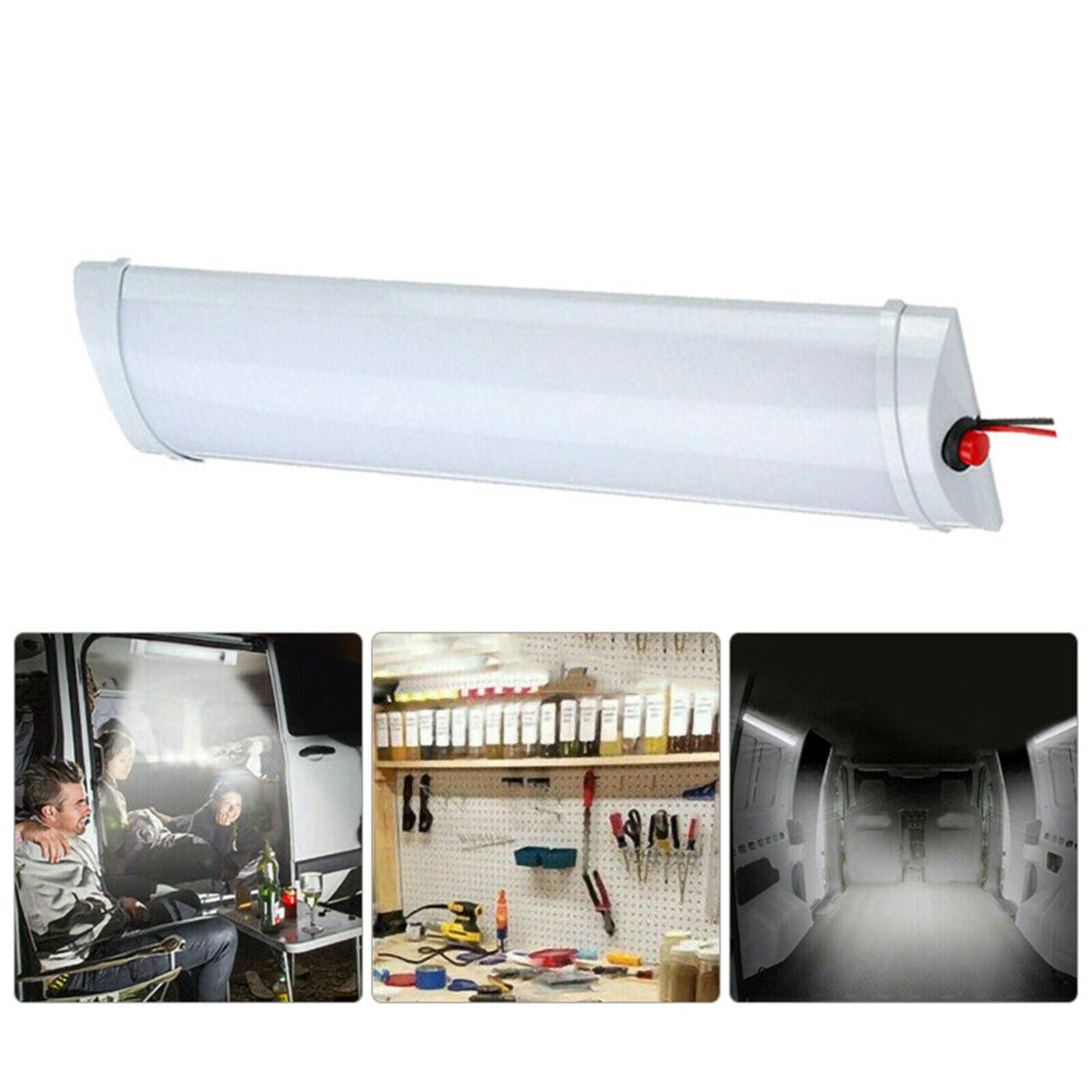 12V Auto Car Ceiling Roof Lights Multi-Function For Car Trunk Cargo Area .